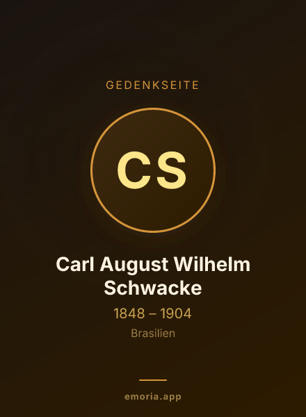Gedenkportrait von Carl August Wilhelm Schwacke