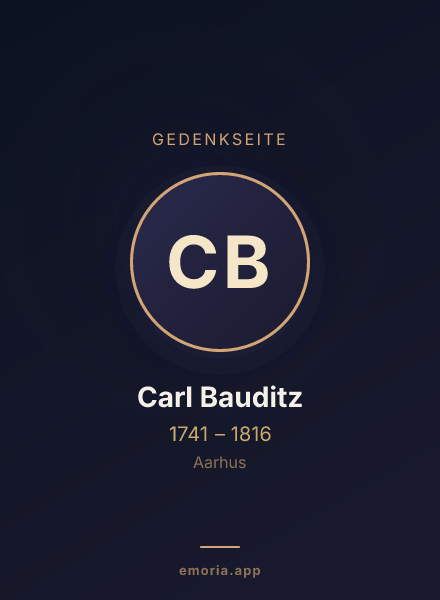 Gedenkportrait von Carl Bauditz