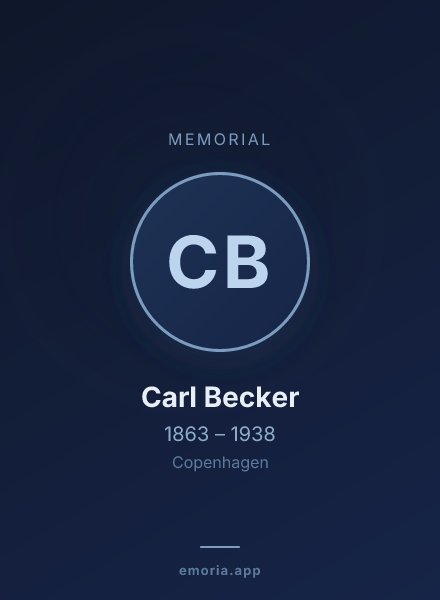 Memorial portrait of Carl Becker