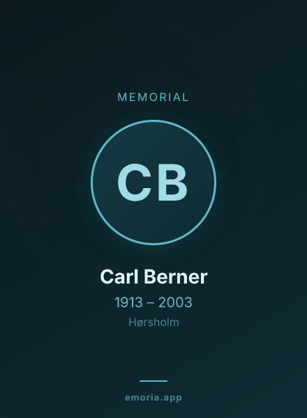 Memorial portrait of Carl Berner