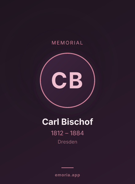 Memorial portrait of Carl Bischof