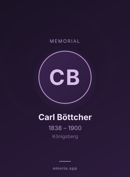 Memorial portrait of Carl Böttcher