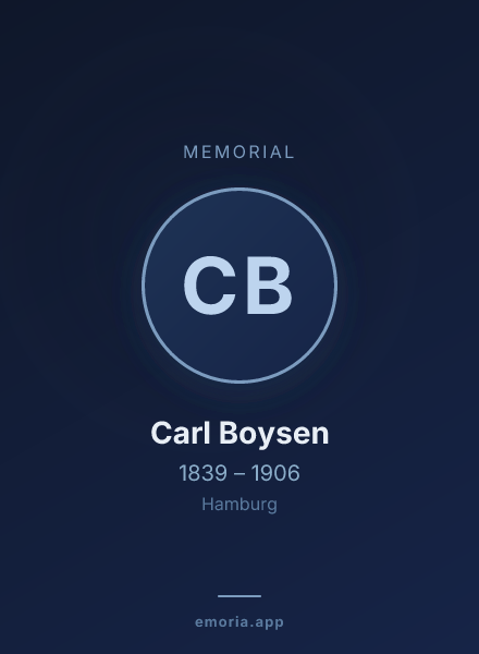 Memorial portrait of Carl Boysen