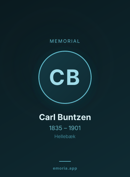 Memorial portrait of Carl Buntzen