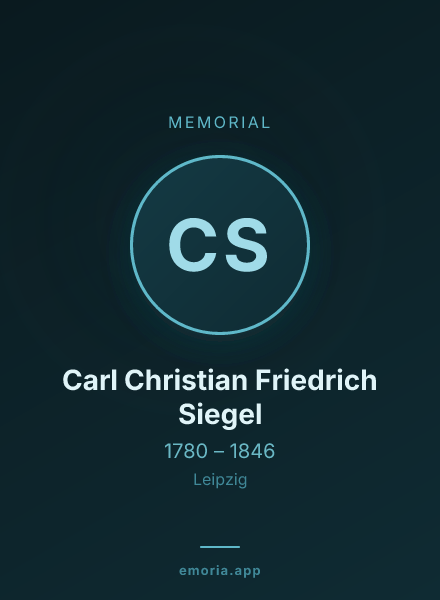 Memorial portrait of Carl Christian Friedrich Siegel