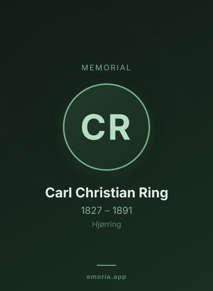Memorial portrait of Carl Christian Ring