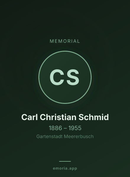 Memorial portrait of Carl Christian Schmid