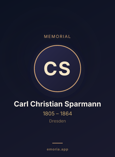 Memorial portrait of Carl Christian Sparmann