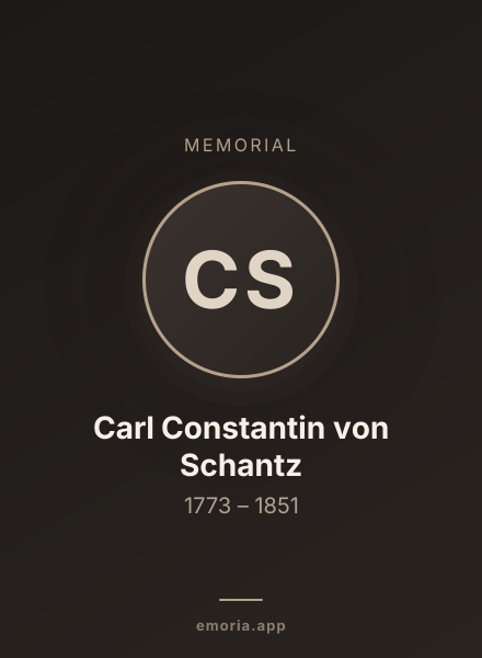 Memorial portrait of Carl Constantin von Schantz