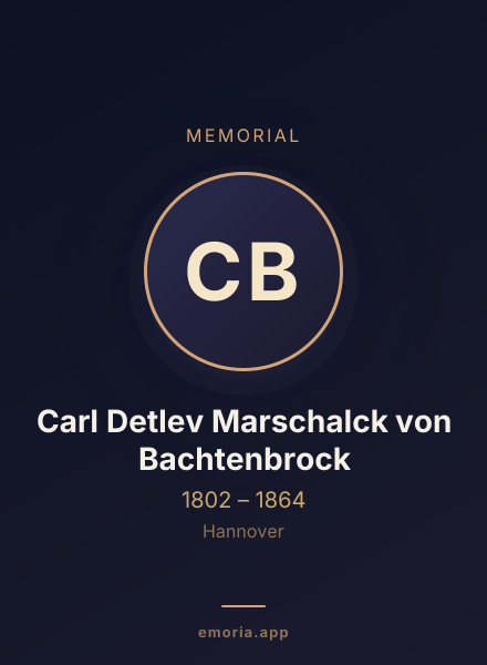Memorial portrait of Carl Detlev Marschalck von Bachtenbrock