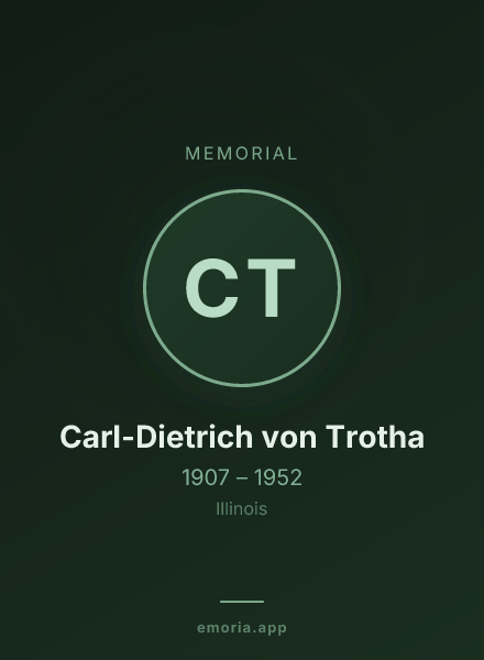 Memorial portrait of Carl-Dietrich von Trotha