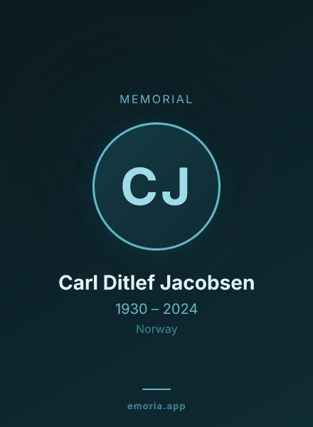 Memorial portrait of Carl Ditlef Jacobsen