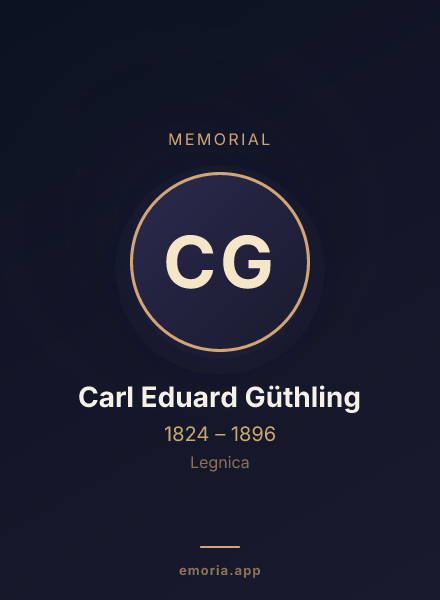Memorial portrait of Carl Eduard Güthling