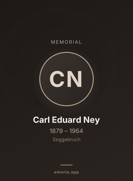 Memorial portrait of Carl Eduard Ney