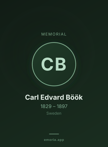 Memorial portrait of Carl Edvard Böök