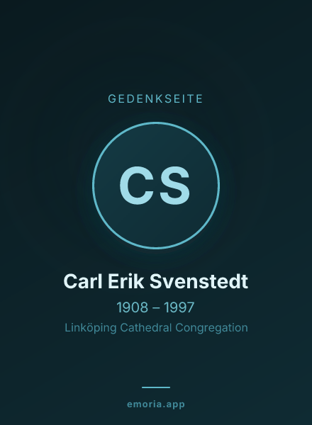 Gedenkportrait von Carl Erik Svenstedt