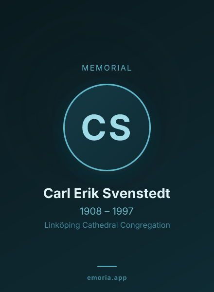 Memorial portrait of Carl Erik Svenstedt