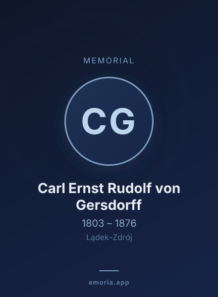 Memorial portrait of Carl Ernst Rudolf von Gersdorff