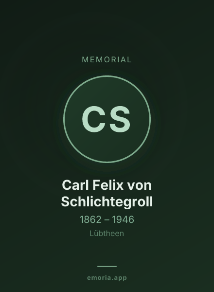 Memorial portrait of Carl Felix von Schlichtegroll