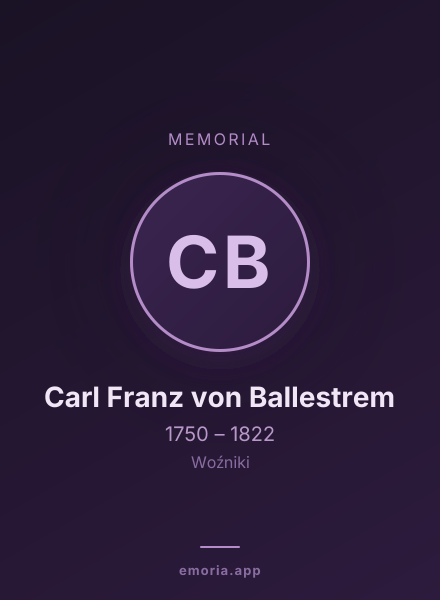Memorial portrait of Carl Franz von Ballestrem