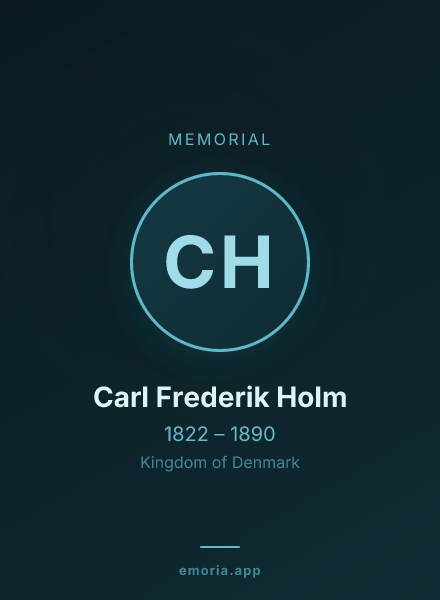 Memorial portrait of Carl Frederik Holm