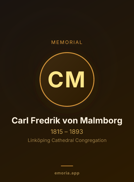 Memorial portrait of Carl Fredrik von Malmborg