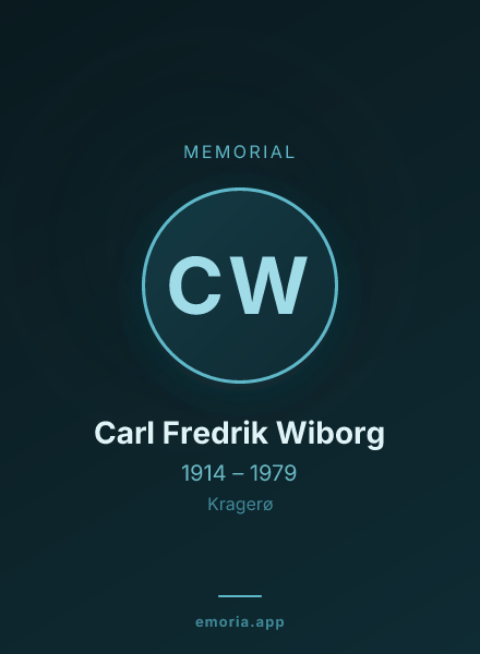 Memorial portrait of Carl Fredrik Wiborg