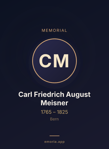 Memorial portrait of Carl Friedrich August Meisner