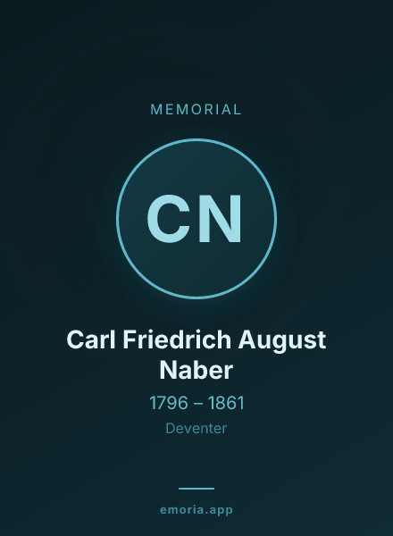 Memorial portrait of Carl Friedrich August Naber
