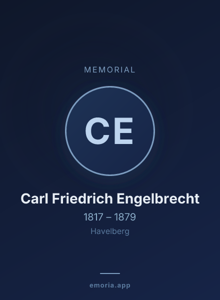 Memorial portrait of Carl Friedrich Engelbrecht