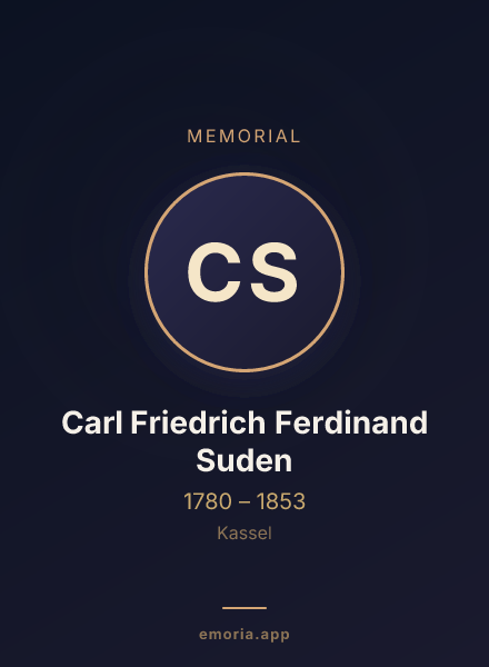 Memorial portrait of Carl Friedrich Ferdinand Suden