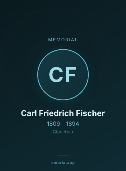 Memorial portrait of Carl Friedrich Fischer