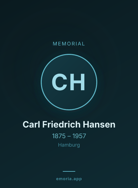 Memorial portrait of Carl Friedrich Hansen