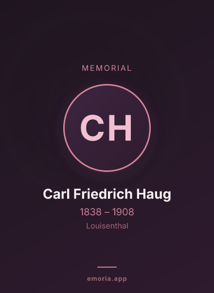 Memorial portrait of Carl Friedrich Haug