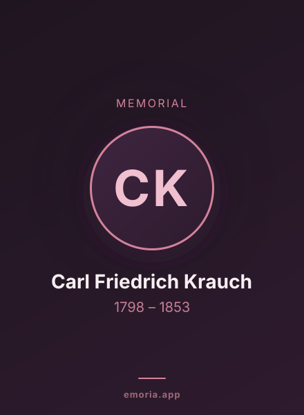 Memorial portrait of Carl Friedrich Krauch