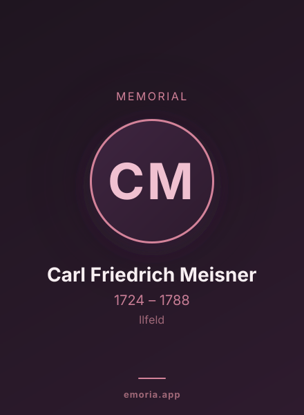 Memorial portrait of Carl Friedrich Meisner