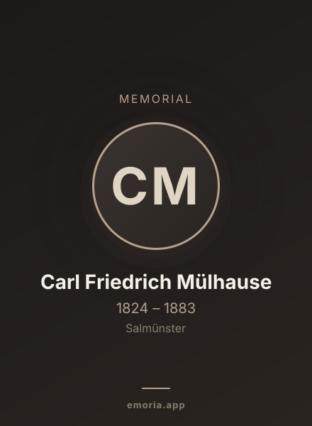 Memorial portrait of Carl Friedrich Mülhause