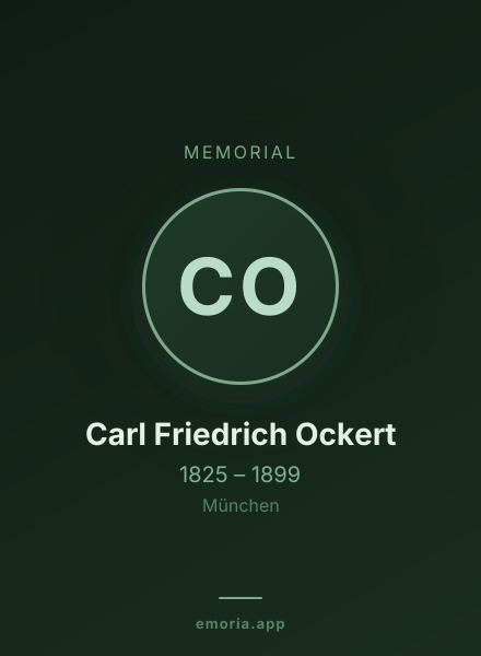 Memorial portrait of Carl Friedrich Ockert