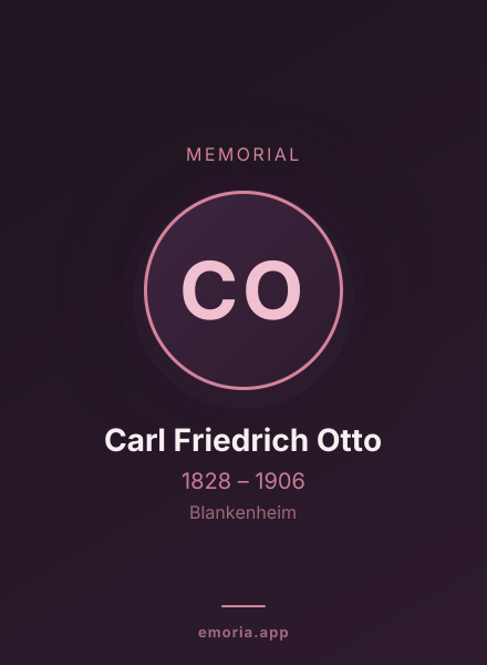 Memorial portrait of Carl Friedrich Otto