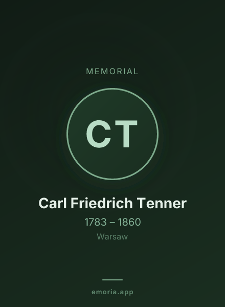 Memorial portrait of Carl Friedrich Tenner