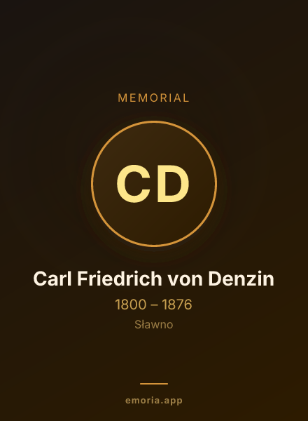 Memorial portrait of Carl Friedrich von Denzin