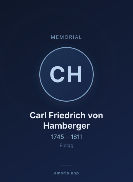 Memorial portrait of Carl Friedrich von Hamberger