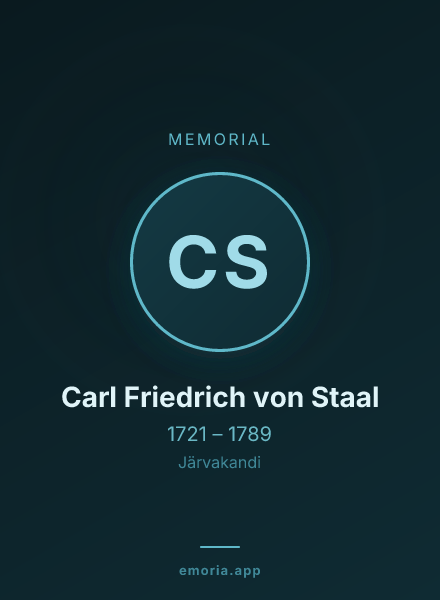Memorial portrait of Carl Friedrich von Staal