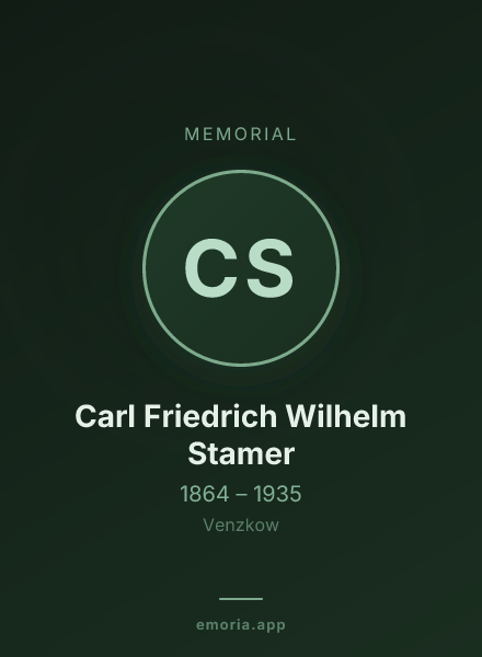 Memorial portrait of Carl Friedrich Wilhelm Stamer