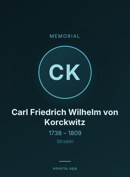 Memorial portrait of Carl Friedrich Wilhelm von Korckwitz
