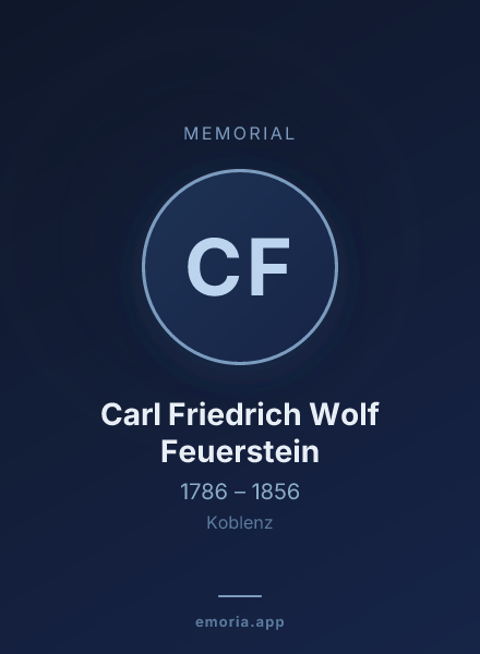 Memorial portrait of Carl Friedrich Wolf Feuerstein