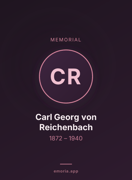 Memorial portrait of Carl Georg von Reichenbach