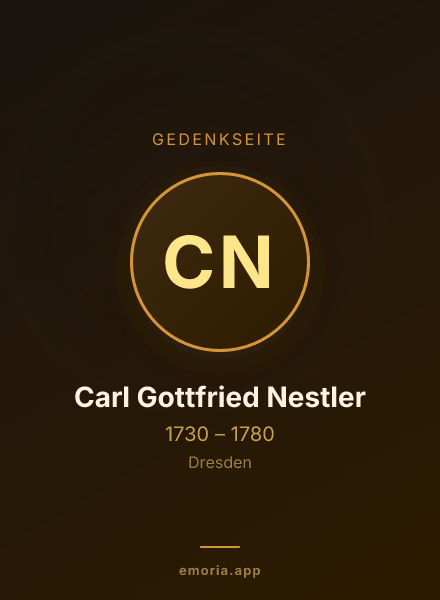 Gedenkportrait von Carl Gottfried Nestler