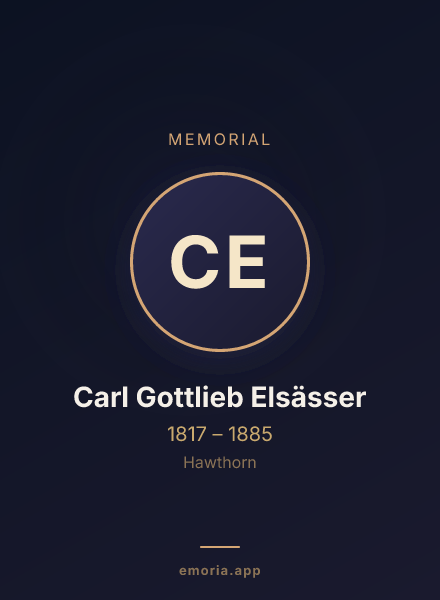 Memorial portrait of Carl Gottlieb Elsässer