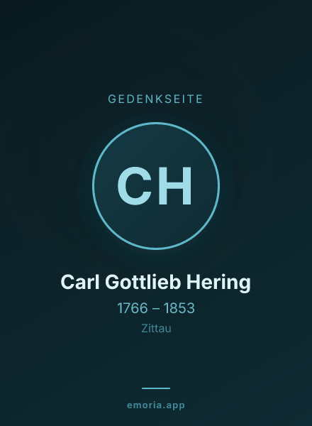 Gedenkportrait von Carl Gottlieb Hering